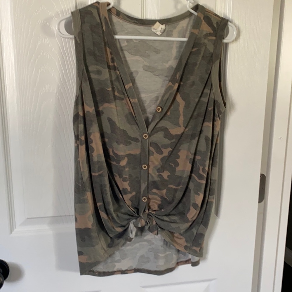 Camo tank top